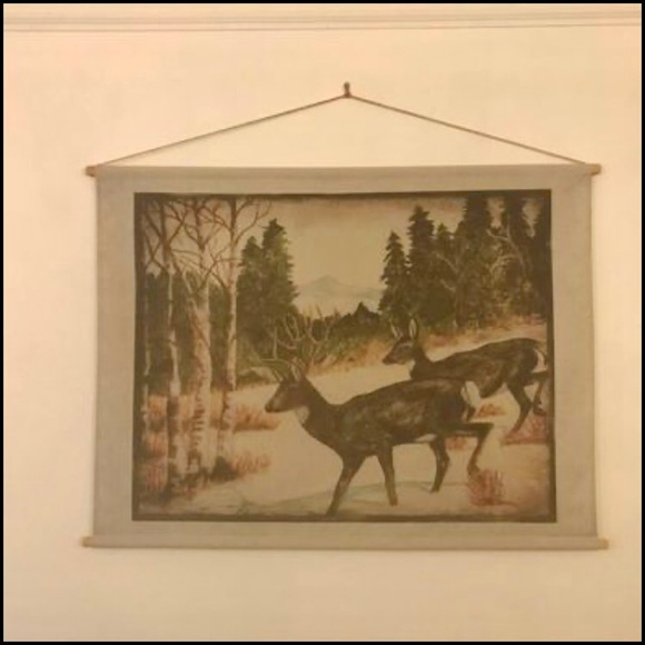 Decorative Wall Hanging on Fabric - Picture 1 of 3